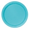 Unique 46855EU Eco-Friendly Paper Plates-23 cm-Teal Colour-8 Count (Pack of 1), Pack of 10