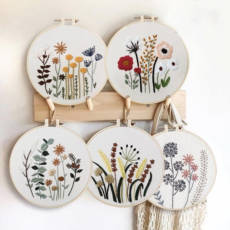 Samcos Embroidery Thread Set of 24 Pieces Long 3.2 ft