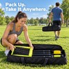 Adjustable Outdoor Volleyball Net System with Steel Poles, Ball, Pump,
