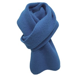 amokk Solid Winter Scarf for Girls Women Cold Weather Fashionable Knit Scarves (Royal Blue)