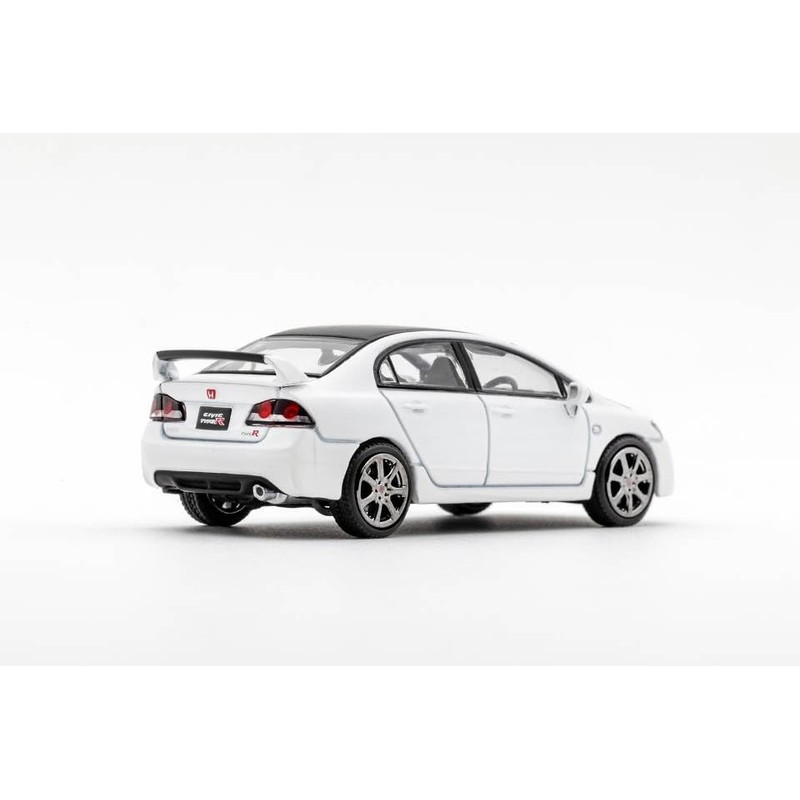 DIECASTTEAM 1/64 Honda Civic Type-R FD2 White/Black Hood & Roof