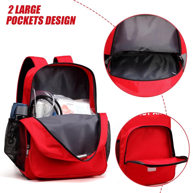 First Aid Backpack Emergency Medical Empty Waterproof Survival First Responder