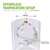EconoHome Adjustable Thermostat - Universal Plugin Heating & Cooling Thermostat