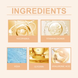 Foundation 4 in 1, Hydrating Medium Full Coverage Concealer with, SPF 50+,Waterproof & Longwearing(30 ML/1 Fl.oz, 1 Pcs)