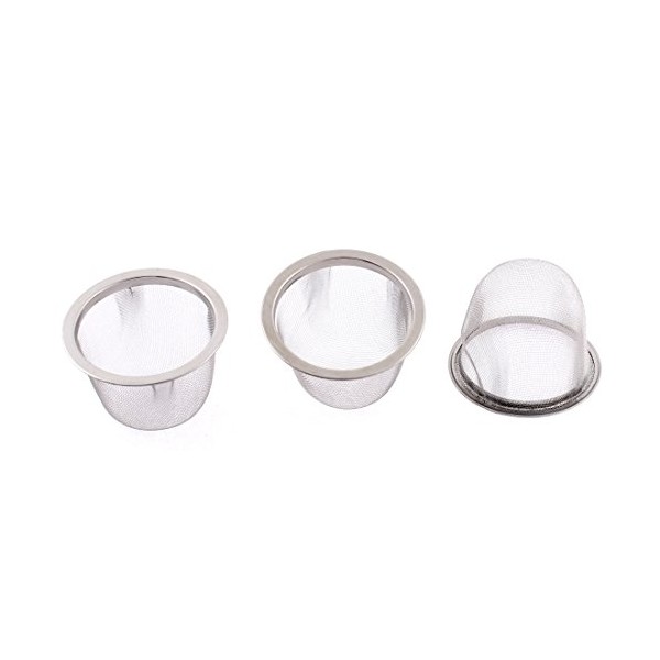 Sourcingmap Stainless Steel Wire Mesh Tea Infuser Strainer Basket 63mm