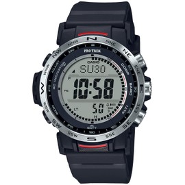 Casio Pro Trek Climber Line Wristwatch, Radio Solar, Biomass Plastic, Black, watch