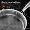 AuFranc® Hybrid Nonstick Stainless Steel Pots and Pans Set, Induction