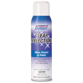 Dymon 38520 Clear Reflections Aerosol Mirror/Glass Cleaner, 19 Oz., 12/Carton
