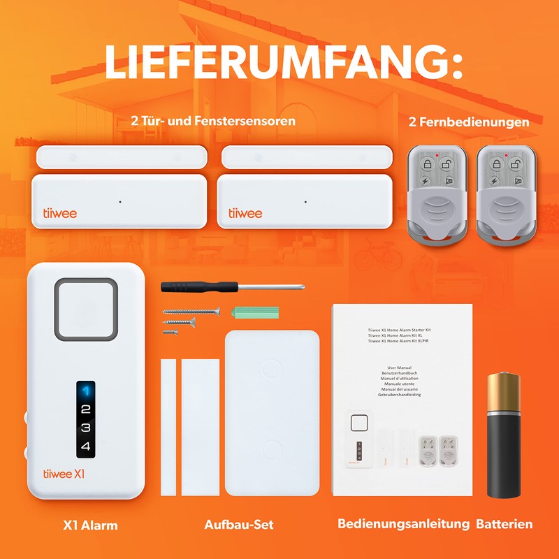 tiiwee Home Alarm System Kits, Alarm System with Window or