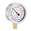 MEASUREMAN 2-1/2" dial, 1/4" NPT Lower, Glycerin Filled, Stainless Steel