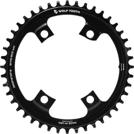 Wolf Tooth Platos para bielas asimétricas de 4 x 110 mm BCD Shimano Road (Negro, 38t)