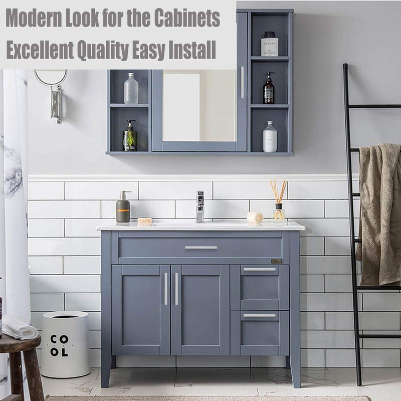 Probrico 15 Pack| White Kitchen Cabinet Pulls 3 Inch Euro