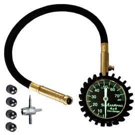 Maisoon Heavy Duty Tire Pressure Gauge with Large Glow Dial,Pressure Range 0-100PSI,Accurate to 2 PSI,with Large 2" Dial Easy to Read for Car, SUV, Truck & Motorcycle.