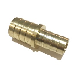 EDGE INDUSTRIAL 1" X 3/4" Hose ID Brass Barb Reducer SPLICER Fitting Fuel/AIR/Water/Oil/Gas/WOG (Qty 1)