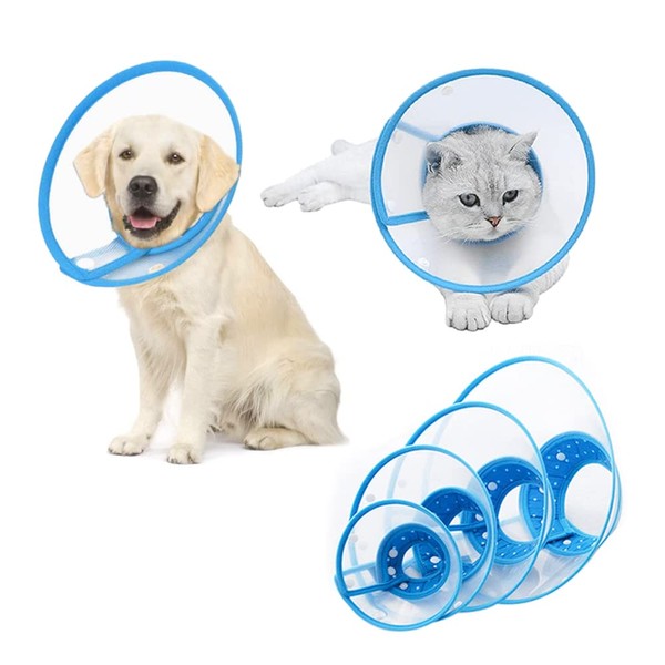 renyigou Pet cone collar Cat cone dog cone rehabilitation soft