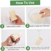 Esponja de lufa orgánica 4 unidades exfoliante natural exfoliante corporal