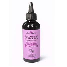 Aceite de ricino jamaicano negro con aceite de lavanda, mezcla de aceite para el cabello 100% natural, 4 onzas líquidas