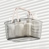 Clear Shower Storage Basket with Handle Drainage Holes Lightweight Shower