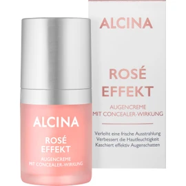 ALCINA Rosé Effect Eye Cream with Concealer Effect - 1 x 15 ml - Effectively Conceals Eye Shadow - For Mature, Demanding Skin - With Black Oats and White Tea