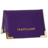 HITHIKA - New Leather Oyster Travel Card Bus Pass Holder Wallet Rail Card Cover CASE (Purple)