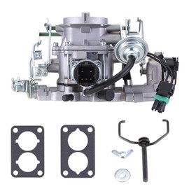Vorally Vorally 2 Barrel Carburetor C2BBD with Electric Feedback Compatible with 1982-1990 Jeep Cherokee CJ5 CJ7 J10 Scrambler Wagoneer Wrangler for 1966-1973 Truck with 273-318 Engine 4.2L Stepper Motor