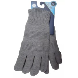Isotoner Womens Gray Thick Gloves SmartDri Technology One Size  NEW
