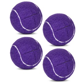 4 Pre Cut Walker Tennis Ball Glides - Walker, Walkers Legs Precut Glide Balls, Felt Pad Glide Covers for Floor Protection, Accessories for Elderly Senior Support (Purple)