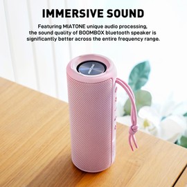 MIATONE MIATONE Boombox Outdoor Portable Bluetooth Speaker Waterproof Wireless Speakers Gifts for Women Mothers Mom Wife Her - Pink