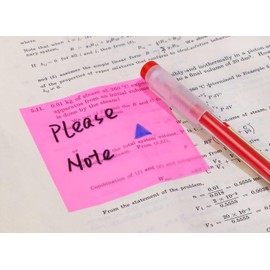 ONLYKXY Paquete de 4 notas adhesivas transparentes de 7,6 x 7,6 cm, pestañas autoadhesivas para libros, 200 hojas, marcadores de PET impermeables, bloc de notas adhesivas (rosa)