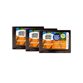 bienestar NEEM ERFRE Jabon Exfoliante Corporal de Corteza de Neem- Artesanal Vegano Natural Tea TREE Aceite Oliva- Sin Parabenos Petrolatos Grasa Anim