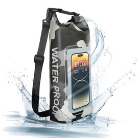 IP68 - Bolsa impermeable para piscina, 2 litros, bolsa impermeable enrollable, bolsas secas para kayak, impermeable, con bolsa de teléfono, bolsa grande impermeable para teléfono, accesorios