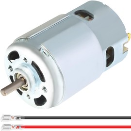 JYUDAUFU 895 Micro Motor DC 12V 10000RPM 24V 20000RPM Electric Double Ball Bearing Motor with 6.3 Spring Wire for RC Toy Car/Robot/Mini Fan/Screwdriver/UAV/DIY/Test