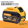 DCB609 12.0Ah Lithium-ion Replacement-Pack for Dewalt 20V/60V MAX Tools, Compatible