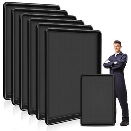 6 Pcs Extra Large Oil Drip Pan 35.4 x 24 x1.5 Inches Under Car Plastic Auto Oil Drip Tray Car Oil Catch Pan Replacement Tray for Garage Floor