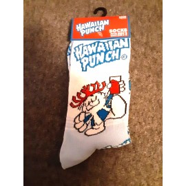 DR PEPPER SEVEN UP One Pair of Hawaiian Punch Crew Socks for Men Shoe Sizes 6 - 12 NOVELTY FUN