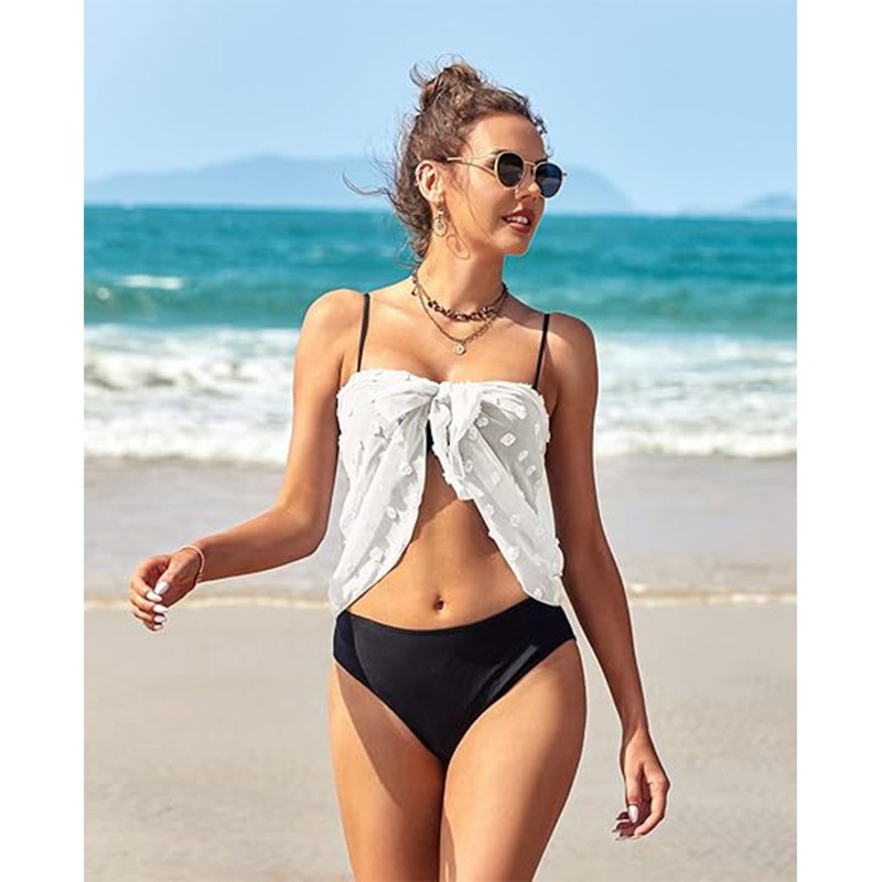 2 pezzi Pareo Donna Spiaggia - Bikini Rock, telo mare