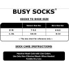 Busy Socks Merino Wool Compression Support Ankle Large-X-Large, 6 Pairs