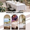 12 Pack White Tablecloths for Rectangle Tables, 60 x 126