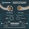 Eastman 16 Inch Steel-Flex Toilet Connector, Braided Stainless Steel Supply