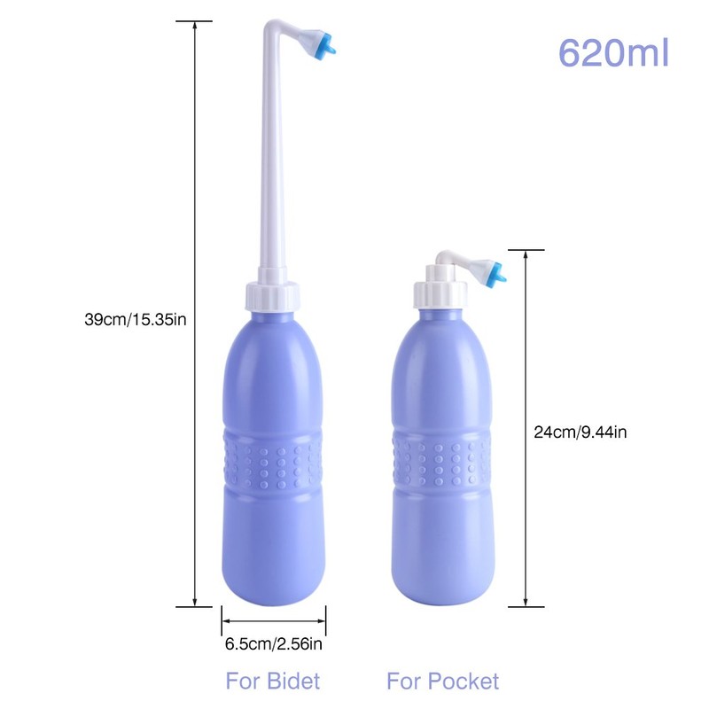 Portable Handheld Personal Bidet, On-The-Go, Travel Bidet with 620ML Water