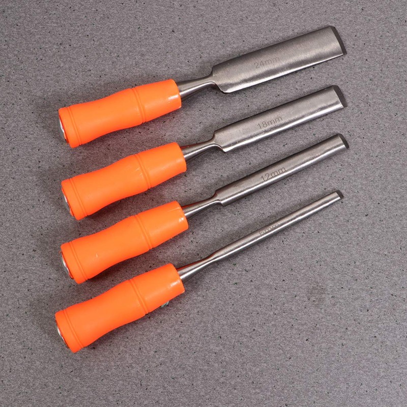DOITOOL 4 Pieces Wood Chisel Set Professional Wood Chisels for