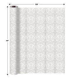 Beistle Masterpiece Plastic Lace Table Roll (white) Party Accessory (1 count) (1/Pkg) ("40""x100'") (50956)