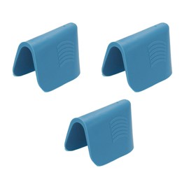 Risbay 3Pcs Caulking Finisher Tool,Silicone Caulking Tool,Caulking Finisher Grout Scraper Tool,Manual Tile Caulking Tool with Nylon Non-Slip Gloves,Blue