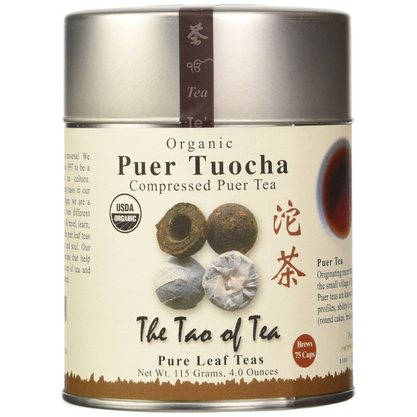 The Tao of Tea, Puer Tuocha, 4 Ounce Tin