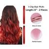 2 x Clip-In Hair Extension Highlights Streaks, Colourful Hair Highlights