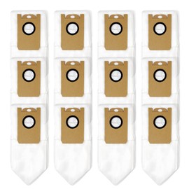 Large Volume Vacuum Robot Bags Replacement Fit For iHOME Autovac Nova S1 Pro Self Empty Robot Vacuum, Fit For Model No. iHRVS1PRO-3BLK (12)