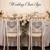 2 Pcs Mr and Mrs Sign Set, Heart‑Shaped Lace Wedding