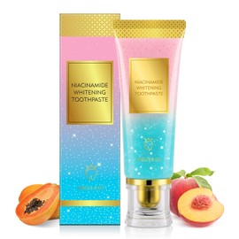 Niacinamid Whitening Zahnpasta, strahlende Niacinamid-Zahnpasta, natürliche, sanfte Formel für Zahnaufhellung und Zahnfleisch, komplette Mundpflege, intensive Fleckenentfernung, frischer Atem – 100 g