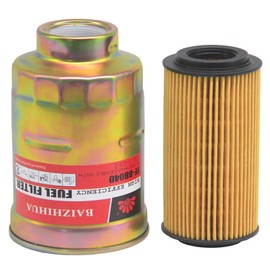 BAIZIHIHUA ED0021753180-S Fuel + ED0021750010-S Oil Filter Cartridge Maintenance Filter Kit Compatible With Kohler Diesel Engine KDI1903, KDI2504, KDI3404TCR