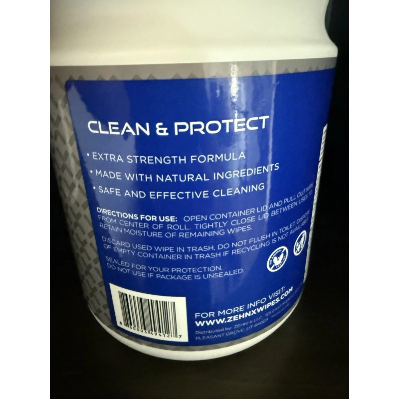 ZEHN-X 180 Count Canister Hand Wipes made with Tea Tree